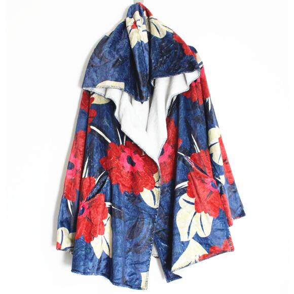 NEW Johnny Was Hooded Floral Sherpa Jacket, Size 2X - Picture 2 of 11